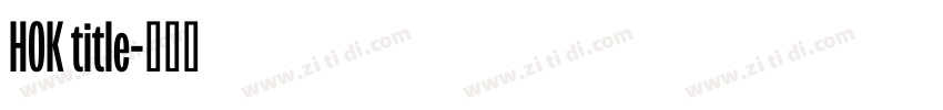 HOK title字体转换